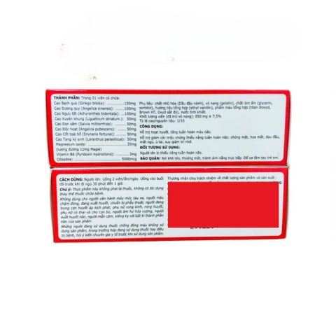Viên Uống Hoạt Huyết EUZOFA - Hỗ Trợ Tuần Hoàn Máu Não, Giảm Đau Đầu, Mất Ngủ, Hoa Mắt - Hộp 30 Viên Giúp Tăng Cường Sức Khỏe Não Bộ