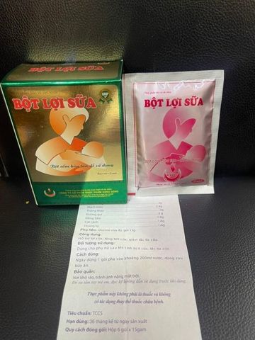 Bột Lợi Sữa Lava Hộp 6 Gói - Bổ máu và tăng tiết sữa cho phụ nữ sau sinh - Giải pháp tiện lợi cho mẹ và bé