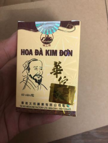 Viên uống hỗ trợ xương khớp Hoa Đà Kim Đơn - 60 viên - Sản phẩm tự nhiên từ Hong Kong cho sức khỏe xương khớp hiệu quả