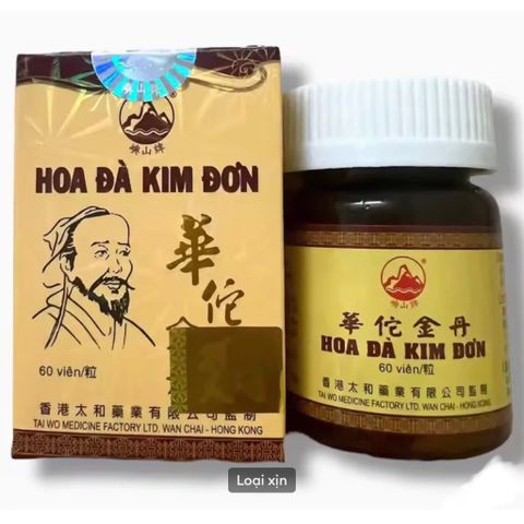 Viên uống hỗ trợ xương khớp Hoa Đà Kim Đơn - 60 viên - Sản phẩm tự nhiên từ Hong Kong cho sức khỏe xương khớp hiệu quả