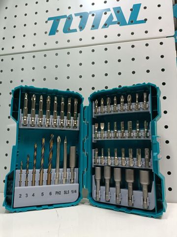 Bộ Mũi Vít Đa Năng 45 Chi Tiết TOTAL TACSDL24501 - Dụng Cụ Cầm Tay Chất Lượng Cao, Tiện Lợi Cho Sửa Chữa và Lắp Ráp