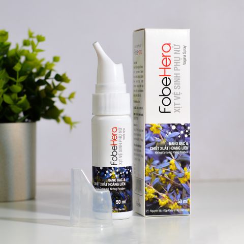 Chai Xịt Phụ Khoa Fobe Hera N1 50ml - Ngăn Ngừa Viêm Nhiễm, Khử Mùi Hôi và Nấm Ngứa Vùng Kín, Dưỡng Da Mềm Mịn