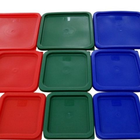 Nắp hộp nhựa cao cấp NPCF0608 - Nắp thay thế hộp vuông có chia vạch nhiều kích thước tiện dụng cho nhà bếp (TV649)