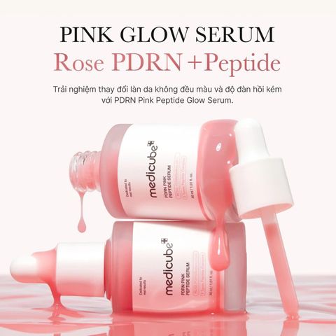 Tinh Chất Medicube PDRN Pink Peptide Serum 30ml - Dưỡng Da Sáng Mịn, Tăng Độ Đàn Hồi, Giảm Nếp Nhăn, Bảo Vệ Da Nhạy Cảm