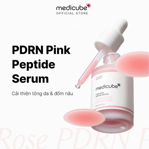 Tinh Chất Medicube PDRN Pink Peptide Serum 30ml - Dưỡng Da Sáng Mịn, Tăng Độ Đàn Hồi, Giảm Nếp Nhăn, Bảo Vệ Da Nhạy Cảm