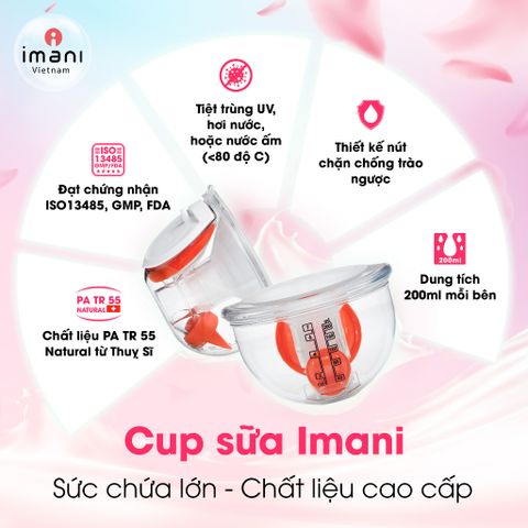 Máy Hút Sữa Rảnh Tay IMANI Ibox 2in1 Hàn Quốc - Thiết Kế Thông Minh, Công Nghệ Hút Kiệt, Không Đau, Bảo Hành 1 Năm