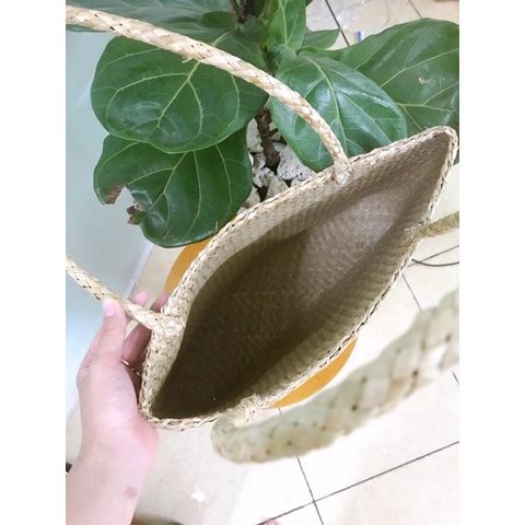 Túi Cói Dáng Rộng Kiểu Cổ Điển Thân Thiện Môi Trường - Túi Đi Biển, Đi Chơi Tiện Dụng Phương Vy Decor