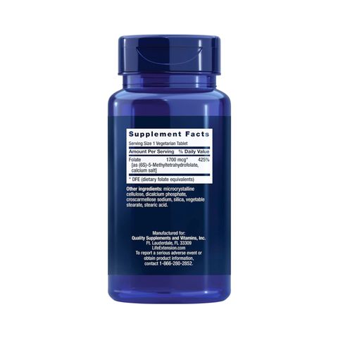 Viên Uống Vitamin B12 Methylcobalamin Life Extension Tăng Cường Hệ Tuần Hoàn Sức Khỏe Tổng Thể (Hộp 60 - 100 viên) - YoungFit