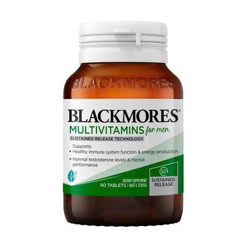 Vitamin Tổng Hợp Blackmores Multivitamin Cho Nam 60 Viên - Công Nghệ Giải Phóng Bền Vững, Bổ Sung Vitamin & Khoáng Chất Thiết Yếu
