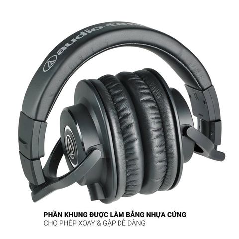 Tai nghe Audio-Technica ATH-M40X - Tai nghe chuyên dụng kiểm âm cho DJ, âm thanh sâu, bass mạnh, thiết kế thoải mái, chính hãng 322259