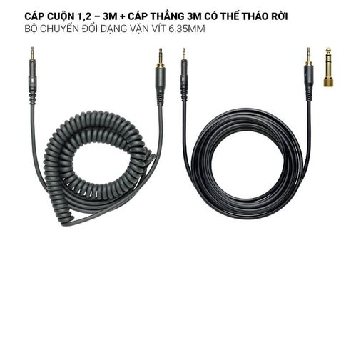 Tai Nghe Chụp Tai Audio Technica ATH-M40X - Tai Nghe Over Ear Chất Lượng Phòng Thu, DJ - Âm Thanh Sống Động, Chính Hãng 100%