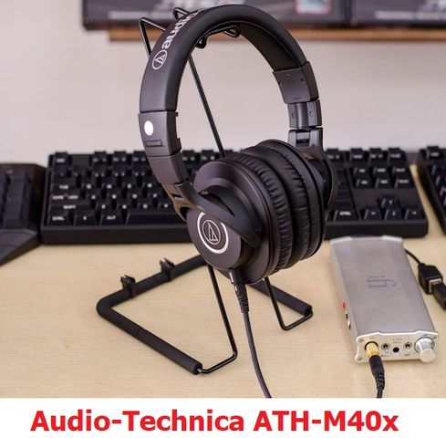 Tai Nghe Chụp Tai Audio Technica ATH-M40X - Tai Nghe Over Ear Chất Lượng Phòng Thu, DJ - Âm Thanh Sống Động, Chính Hãng 100%