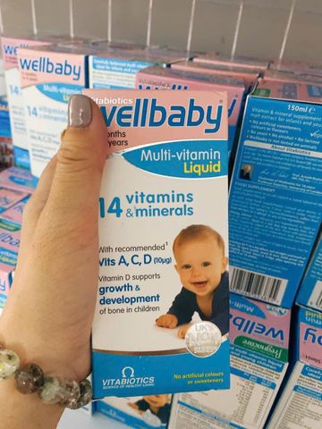 Siro bổ sung Vitamin Wellbaby 14 Vitamin Minerals - 150ml 302808