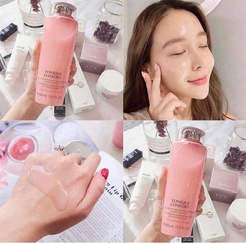 Nước Hoa Hồng Lancome Tonique Confort 400ml - Toner Dưỡng Ẩm Chuyên Sâu, Phù Hợp Với Da Nhạy Cảm, Giúp Làn Da Tươi Mát và Khỏe Đẹp