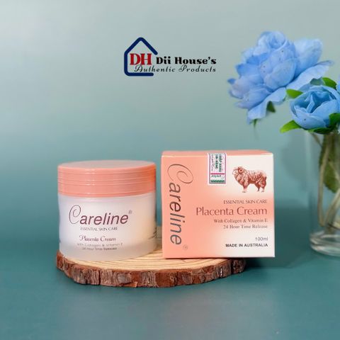 Kem Dưỡng Da Nhau Thai Cừu Careline 100ml - Cấp Ẩm, Giảm Nếp Nhăn, Phục Hồi Da Khô - Dùng Cho Mọi Loại Da