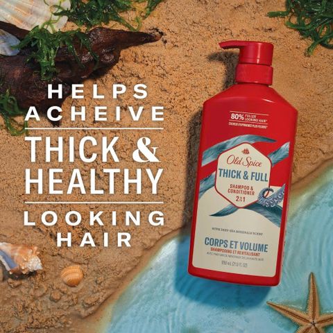 Dầu Gội Hương Nước Hoa Nam 2in1 Old Spice 650ml - Giải Pháp Hoàn Hảo Cho Tóc Dày, Chắc Khỏe Và Cuốn Hút