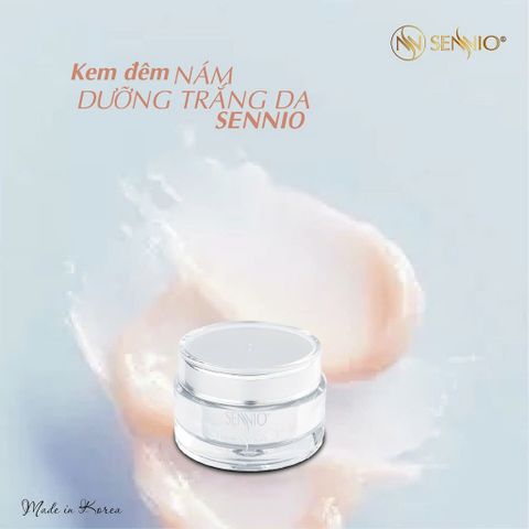 Kem Dưỡng Đêm SENNIO Intensive Pigmentation 30g - Trắng Da, Mờ Nám, Chống Lão Hóa Cho Tất Cả Loại Da - Hàng Chính Hãng Hàn Quốc
