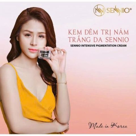 Kem Dưỡng Đêm SENNIO Intensive Pigmentation 30g - Trắng Da, Mờ Nám, Chống Lão Hóa Cho Tất Cả Loại Da - Hàng Chính Hãng Hàn Quốc