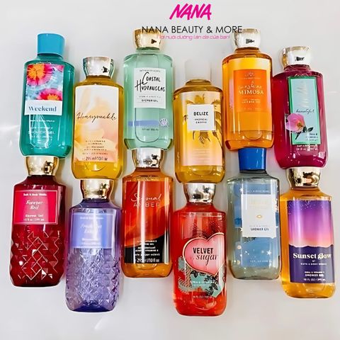 Sữa Tắm Nữ BBW Shower Gel Hương Nước Hoa 295ml - Dịu Nhẹ, Dưỡng Ẩm Làn Da, Thư Giãn Sau Ngày Dài, Sản Phẩm Bath & Body Works Chính Hãng