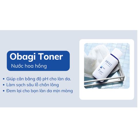Nước Hoa Hồng OBAGI Medical Toner Cân Bằng Da Không Cồn, Dưỡng Ẩm và Phục Hồi Tái Tạo Da - Chăm Sóc Da Mặt Chuyên Nghiệp