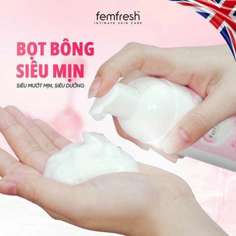 Bọt Vệ Sinh Phụ Nữ Femfresh Foam Wash 150ml - Sạch Dịu Nhẹ, Hỗ Trợ Cân Bằng Vi Sinh Vùng Kín, Bảo Vệ Gấp 3 Lần