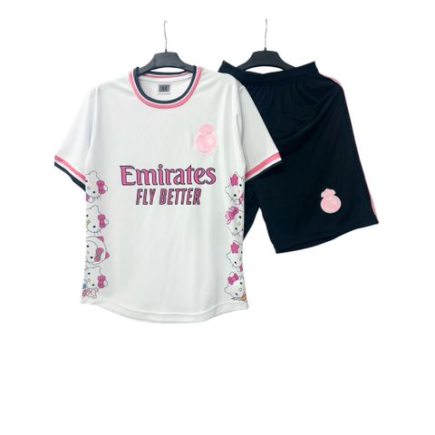 Bộ quần áo bóng đá thêu Hello Kitty - Đồ đá banh cao cấp thấm hút mồ hôi, chất liệu thun lạnh, kiểu dáng năng động trẻ trung
