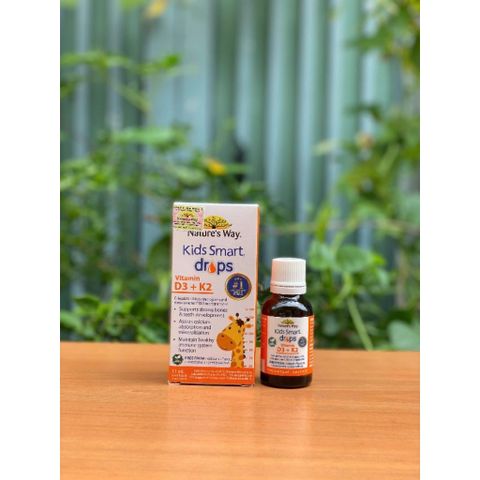 Vitamin D3 + K2 Nature's Way - Giọt Hỗ Trợ Canxi Cho Trẻ Em 11ml, Tăng Cường Sức Khỏe Xương và Đề Kháng