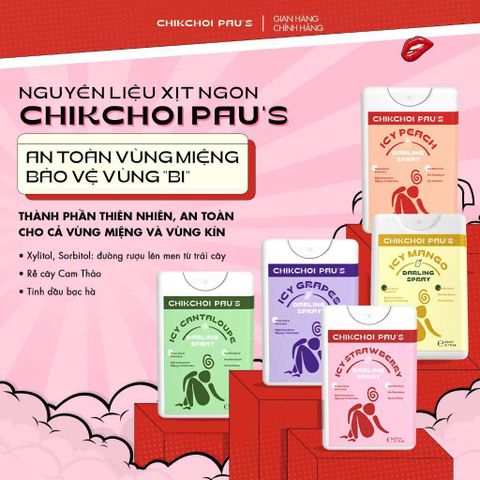Nước Hoa Vùng Kín Nữ Chikchoi Pau's - Xịt Hương Trái Cây Nhiệt Đới, Tươi Mát, 20ml, Tự Tin Thoải Mái, Dễ Chịu