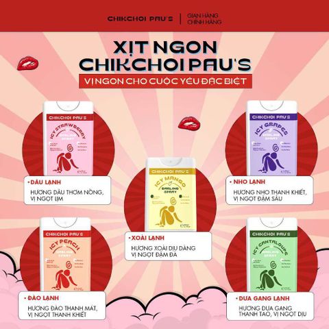 Nước Hoa Vùng Kín Nữ Chikchoi Pau's - Xịt Hương Trái Cây Nhiệt Đới, Tươi Mát, 20ml, Tự Tin Thoải Mái, Dễ Chịu