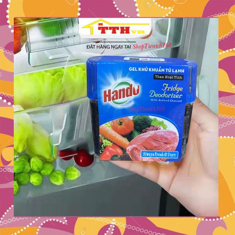 Gel Khử Khuẩn Tủ Lạnh Hando 150g - Khử Mùi và Diệt Khuẩn, Giữ Thực Phẩm Tươi Ngon, An Toàn Cho Gia Đình