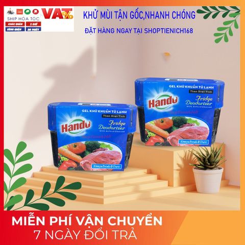 Gel Khử Khuẩn Tủ Lạnh Hando 150g - Khử Mùi và Diệt Khuẩn, Giữ Thực Phẩm Tươi Ngon, An Toàn Cho Gia Đình