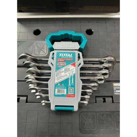 Bộ cờ lê vòng miệng 8 chi tiết 6-19mm Đa Năng Total THT102286 - Dụng Cụ Sửa Chữa Chất Lượng Cao, Phụ Kiện Cần Thiết Cho Thợ Sửa Chữa