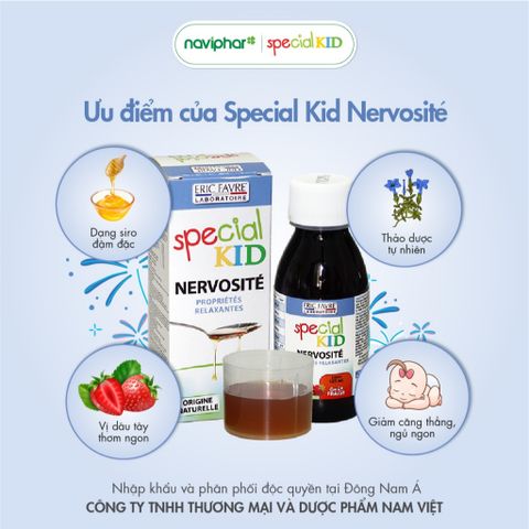Siro Ngủ Ngon Special Kid Nervosité 125ml - Hỗ Trợ Giấc Ngủ, Giảm Căng Thẳng Cho Trẻ Em, An Toàn Và Dễ Uống