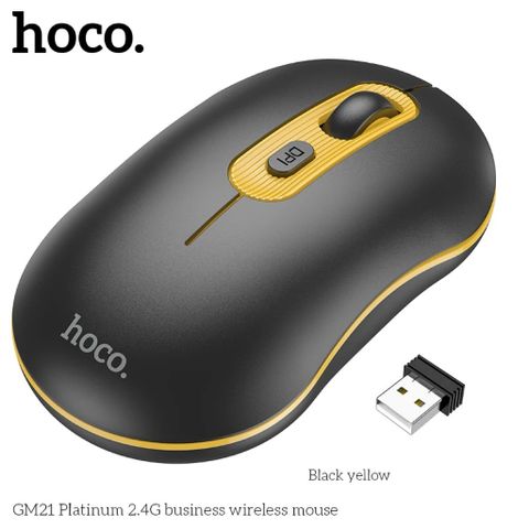 Chuột Hoco GM21 Không Dây 2.4GHz - Thiết Kế Siêu Nhẹ 43g, Dễ Dàng Mang Theo cho Laptop và Máy Tính Bàn