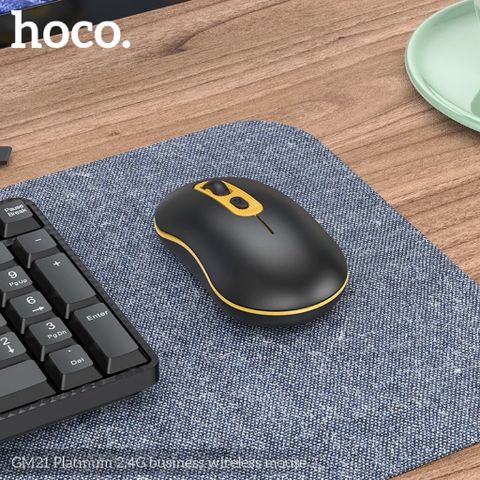 Chuột Hoco GM21 Không Dây 2.4GHz - Thiết Kế Siêu Nhẹ 43g, Dễ Dàng Mang Theo cho Laptop và Máy Tính Bàn
