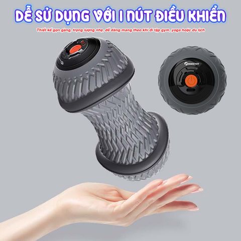 Con lăn tập giãn cơ Booster Boluojun JMQ-6855 - Thiết bị massage rung chuyên nghiệp, giảm đau nhức và thư giãn cơ thể hiệu quả