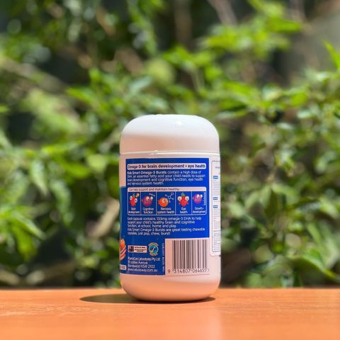 Viên Uống Hỗ Trợ Phát Triển Não Bộ & Mắt Nature’s Way Kids Smart Bursts Omega-3 DHA Fish Oil Cho Trẻ Em (60 Viên)
