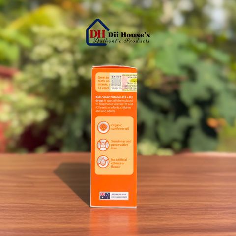 Giọt Vitamin D3 + K2 Nature's Way 11ml - Hỗ trợ hấp thụ canxi, tăng cường sức khỏe xương cho trẻ em và người lớn.