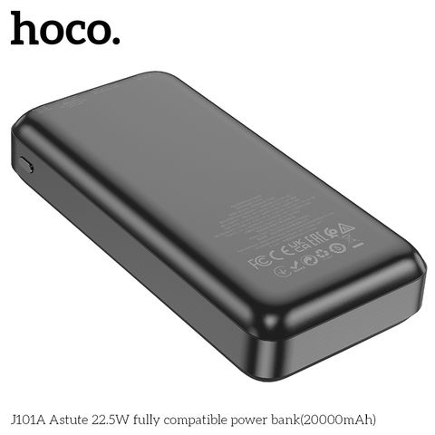 Pin sạc dự phòng Hoco J101A 20000mAh - Sạc nhanh 22.5W, thiết kế tiện dụng cho smartphone và tablet, hoàn hảo cho du lịch và công tác
