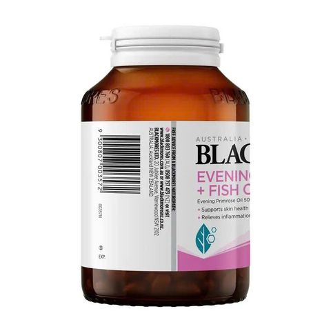 Viên uống dầu hoa anh thảo và Omega-3 Blackmores Evening Primrose Oil + Fish Oil 100 viên - Hỗ trợ nội tiết và sức khỏe tim mạch