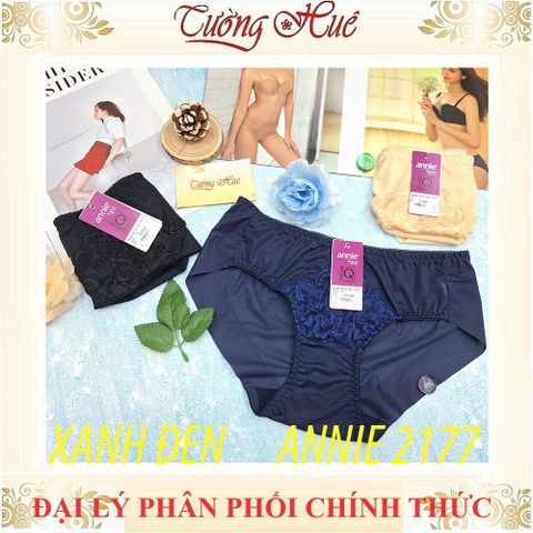 Quần Lót Nữ Phối Ren Annie QE 2177 Lưng Thấp - Thoải Mái, Chất Liệu Co Giãn 4 Chiều, Nhiều Màu Sắc, Vải Cotton An Toàn