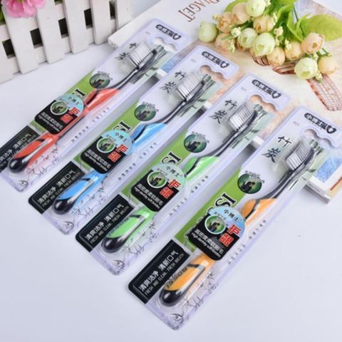 Bàn Chải Đánh Răng Bàn Chải Than Tre Hoạt tính Bossi Hàn Quốc - an toàn tuyệt đối cho sức khỏe