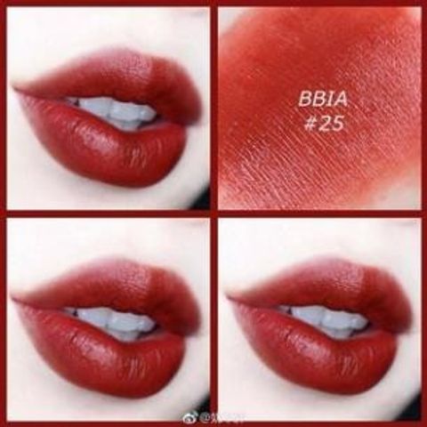 Son kem lì Bbia Last Velvet Lip Tint Version 5 - 25 Final Note (Màu đỏ nâu đất) 5g BEST SELLER