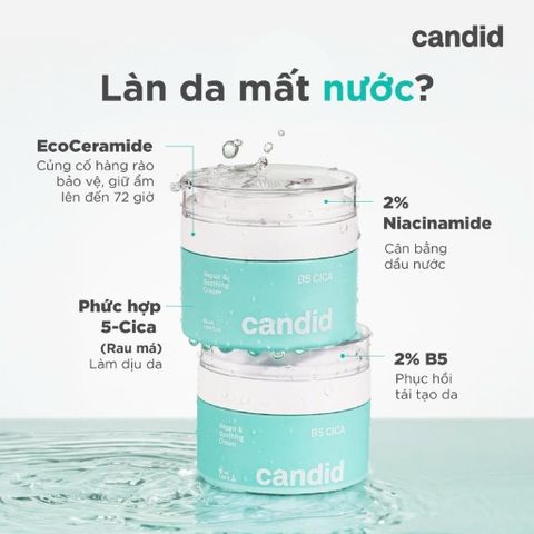 Kem Dưỡng Phục Hồi Candid B5 Cica Repair & Soothing Cream 50ml