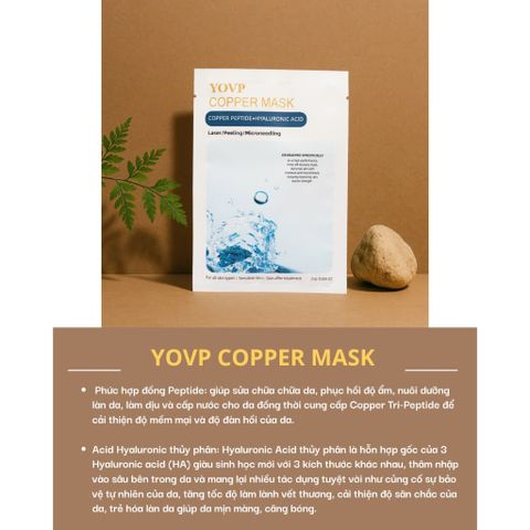 Mặt nạ MASK COPPER YOVP Cấp Ẩm, Phục Hồi, Giảm Đỏ Cho Da Treatment