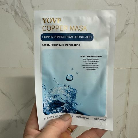 Mặt nạ MASK COPPER YOVP Cấp Ẩm, Phục Hồi, Giảm Đỏ Cho Da Treatment
