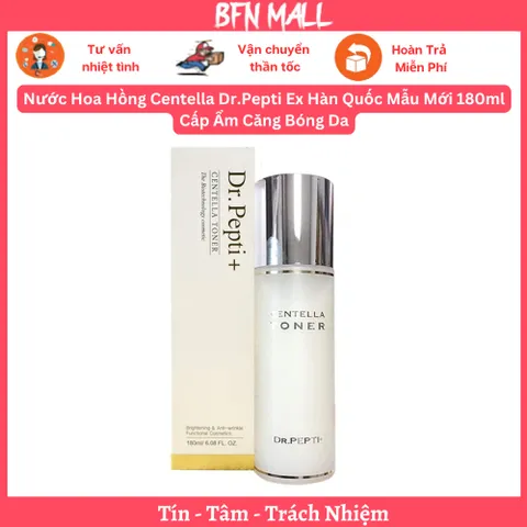 Nước Hoa Hồng Centella Dr.Pepti Ex Hàn Quốc Mẫu Mới 180ml Cấp Ẩm Căng Bóng Da