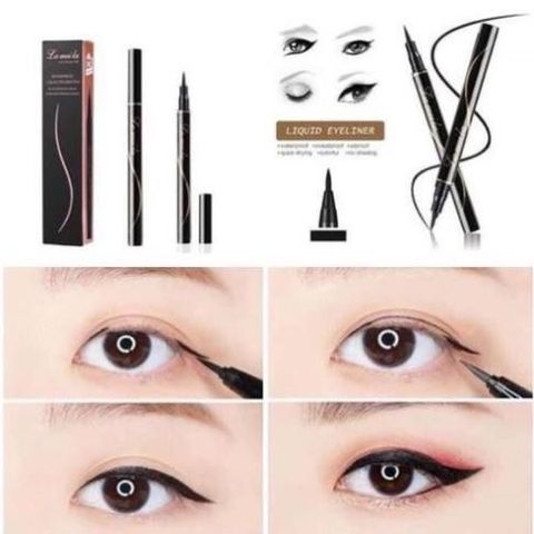 Bút kẻ mắt nước trang điểm mắt Lameila không trôi hàng chính hãng Waterproof Liquid Eyeliner Pen