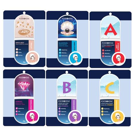 Mặt Nạ Dưỡng Da Foodaholic Bổ Sung Vitamin, Mặt Nạ Hàn Quốc Dưỡng Ẩm, Dưỡng Trắng Da Foodaholic Essential Mask 23ml