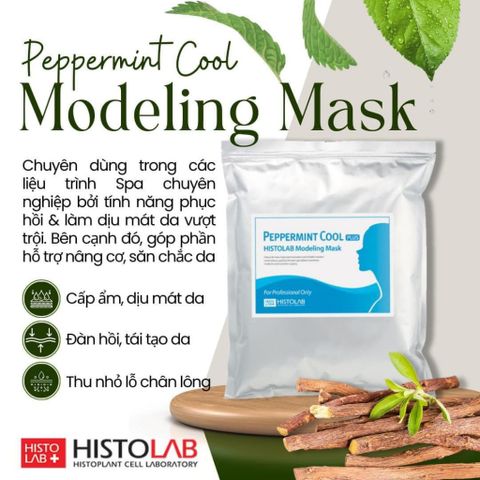 Mặt Nạ Dẻo Dạng Bột Histolab Pepermint Cool Plus Modeling Mask làm dịu da 1000g.